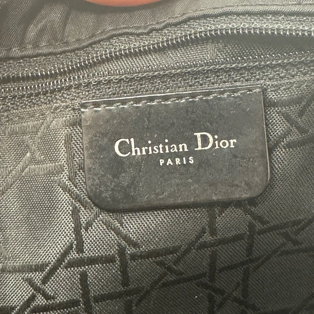 Christian Dior Vintage Black Malice Nylon Bag – Resin Beaded Strap, Galliano Era - Picture 8 of 10